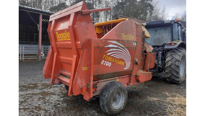 Used Teagle Tomahawk 8100SC feeder bedder